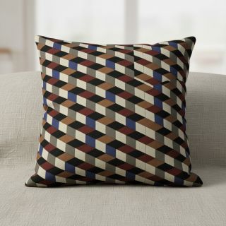 Decoration fabric Linenlook premium Cube Illusion Art