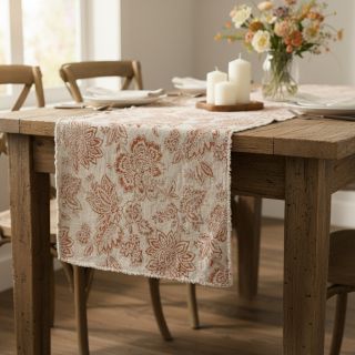 Decoration fabric Ceylan terracotta