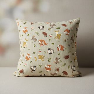 Decoration fabric Linenlook premium Forest Friend Animal