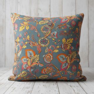 Decoration fabric jacquard Inaya ciel