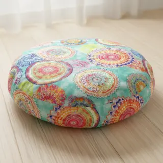 Outdoor decoration fabric teflon MANDALA WATERCOLOUR GREEN