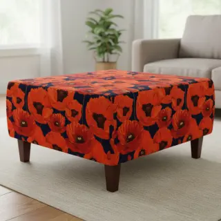 Outdoor decoration fabric teflon POPPY GARDEN