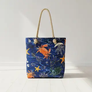 Outdoor decoration fabric teflon SEA LIFE ANIMALS