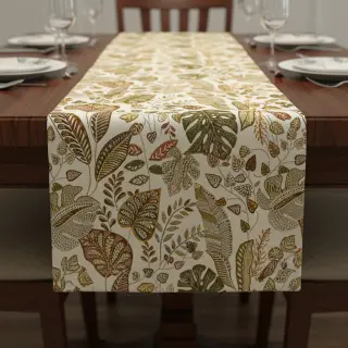 Decoration fabric jacquard Euphoria blanc kaki