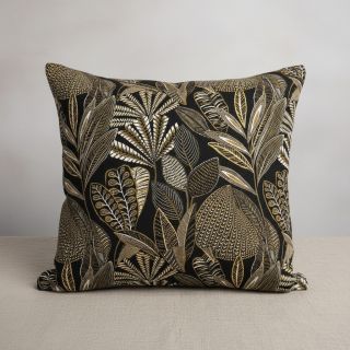 Decoration fabric jacquard Legende noir