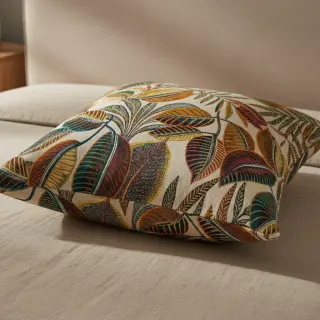 Decoration fabric jacquard Cacao allover multico