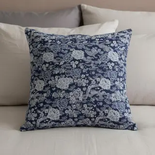 Decoration fabric jacquard Draco indigo