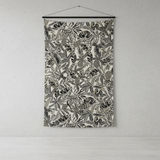 Decoration fabric jacquard Fortuna blanc