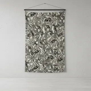 Decoration fabric jacquard Fortuna blanc