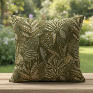 Decoration fabric jacquard Legende kaki