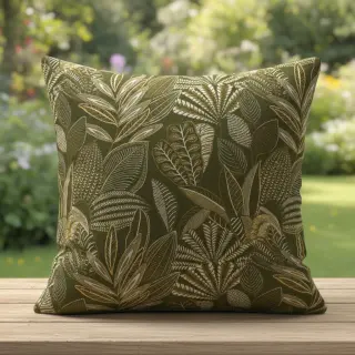 Decoration fabric jacquard Legende kaki
