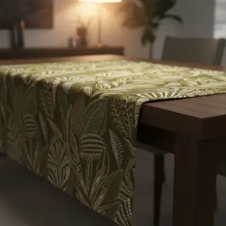 Decoration fabric jacquard Legende kaki