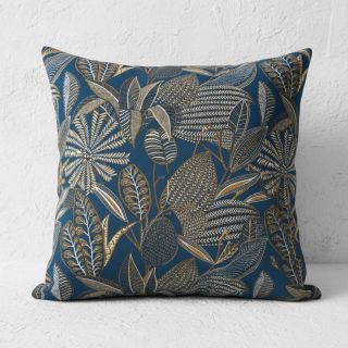 Decoration fabric jacquard Legende bleu