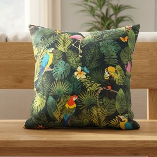 Decoration fabric premium Tropical jungle bird digital print