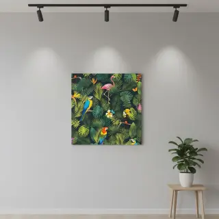 Decoration fabric premium Tropical jungle bird digital print
