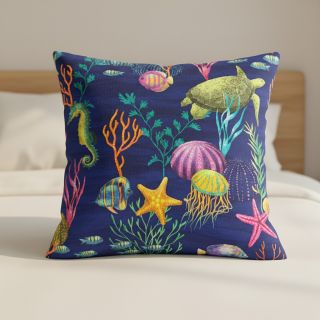 Decoration fabric premium Underwater sea life digital print