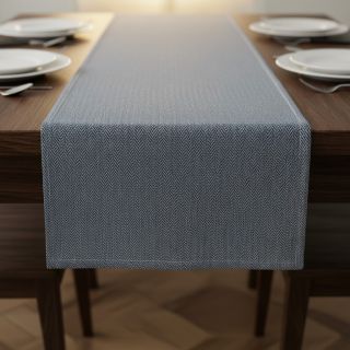 Decoration fabric DOBBY Zigzag navy blue