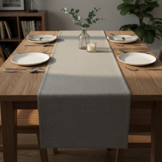 Decoration fabric DOBBY Coloured Dot grey