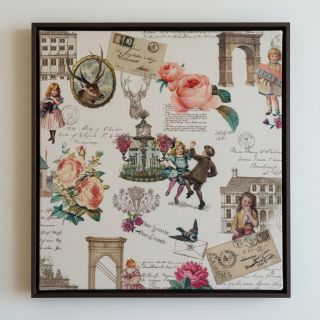 Decoration fabric premium Linenlook Poetry Romantic Scene digital print