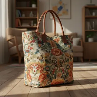 Decoration fabric premium Linenlook Bloom Fruit Paradise digital print