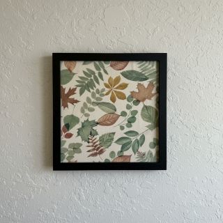 Decoration fabric premium Linenlook Coloured Leaf Mix digital print