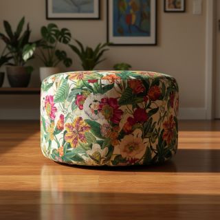 Decoration fabric premium Linenlook Flashy Floral Party digital print