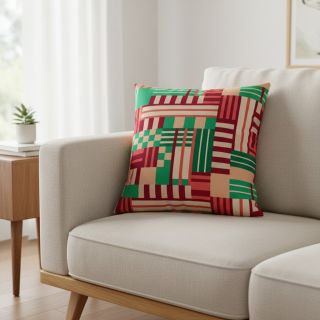 Decoration fabric premium Graphic Block Line digital print