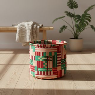 Decoration fabric premium Graphic Block Line digital print