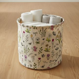 Decoration fabric Linenlook Spring Doodle Time