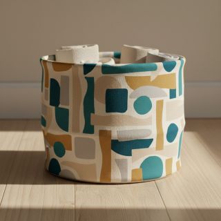 Decoration fabric Linenlook Abstract Form Fusion