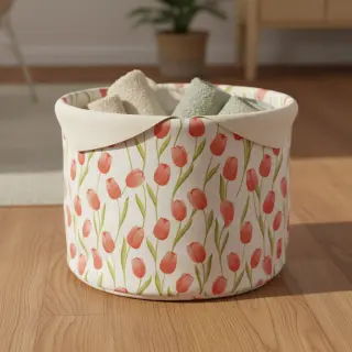 Decoration fabric premium Hand Drawn Tulip