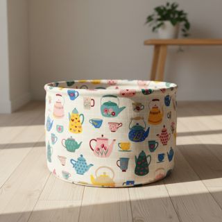 Decoration fabric premium Happy Teapot Party