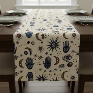 Decoration fabric jacquard Namaste allover blanc