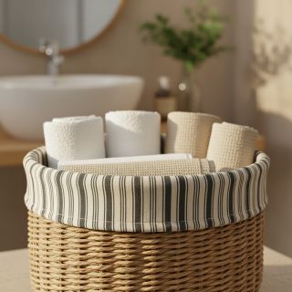 Decoration fabric Eugene noir