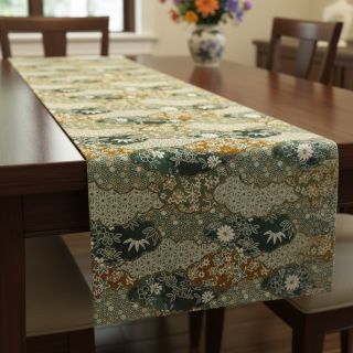 Decoration fabric jacquard Nuage allover kaki