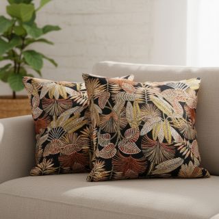 Decoration fabric jacquard Mayorque noir