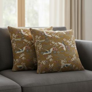 Decoration fabric jacquard Grues or
