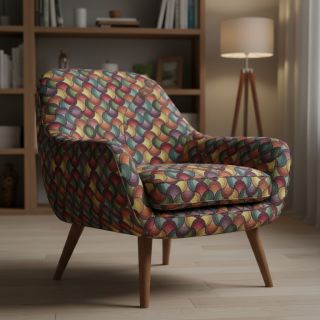 Decoration fabric GOBELIN PREMIUM Graphic Wave Scale