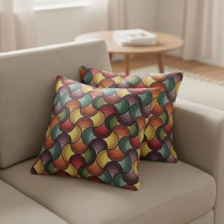 Decoration fabric GOBELIN PREMIUM Graphic Wave Scale