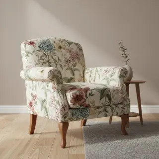 Decoration fabric Linenlook premium Flower Dreamy Field digital print