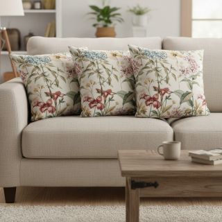 Decoration fabric Linenlook premium Flower Dreamy Field digital print