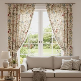 Decoration fabric Linenlook premium Flower Dreamy Field digital print