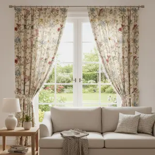 Decoration fabric Linenlook premium Flower Dreamy Field digital print