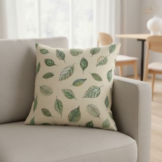 Decoration fabric Handpainted Leaf Art digital print