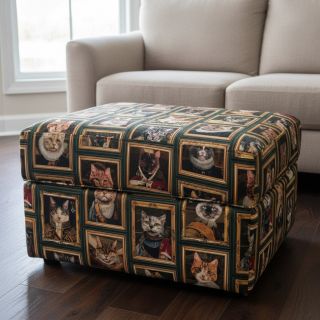 Decoration fabric Cats Golden Age digital print