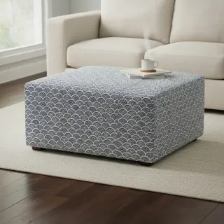 Decoration fabric Linenlook Little Wave Scale