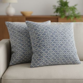 Decoration fabric Linenlook Little Wave Scale