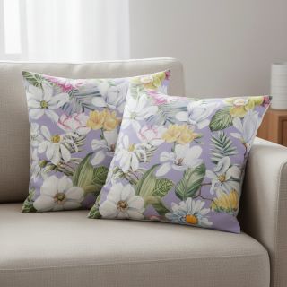 Decoration fabric Genoveva flower lila digital print