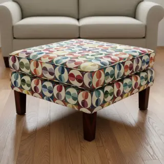 Decoration fabric GOBELIN PREMIUM Graphic square circle