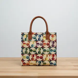 Decoration fabric GOBELIN PREMIUM Graphic square circle